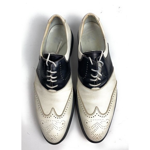 Zegna Sport Athletic Shoes Golf Wing Tips Made In Italy Size 12.5